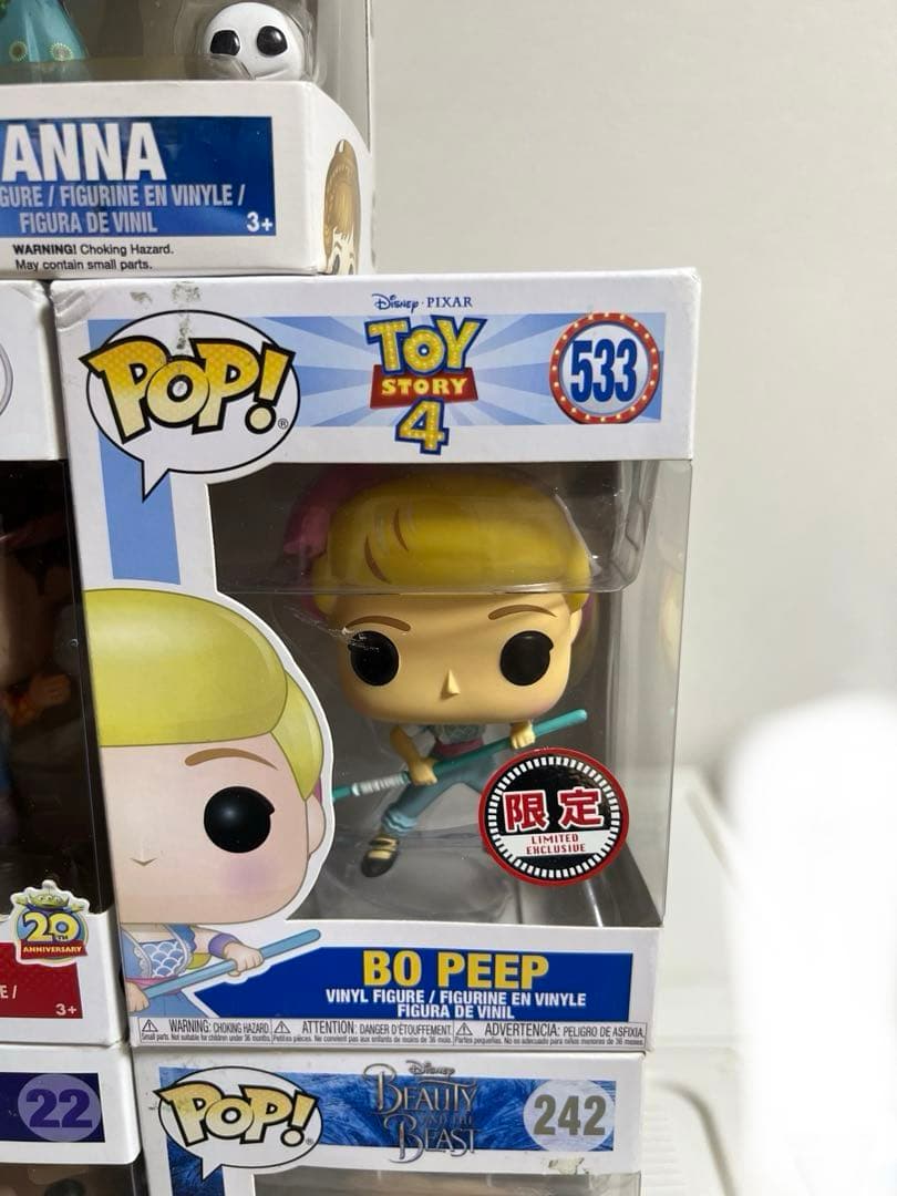 ファンコ POP フィギュア（ボーピープ、ウッディ、ベル、野獣、アナ）