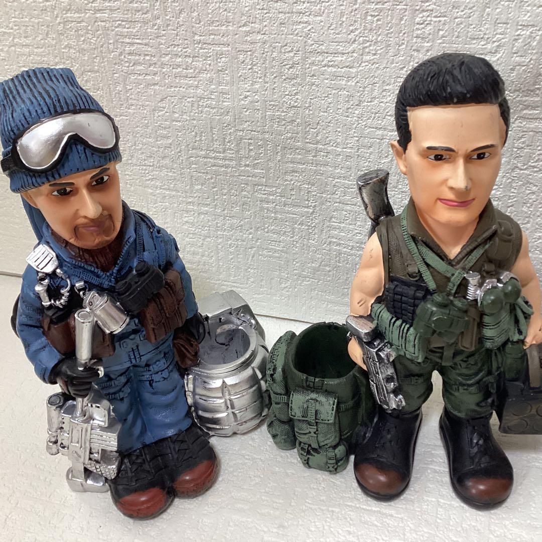 ミリタリーキャラクター フィギュアセット　貯金箱　5体