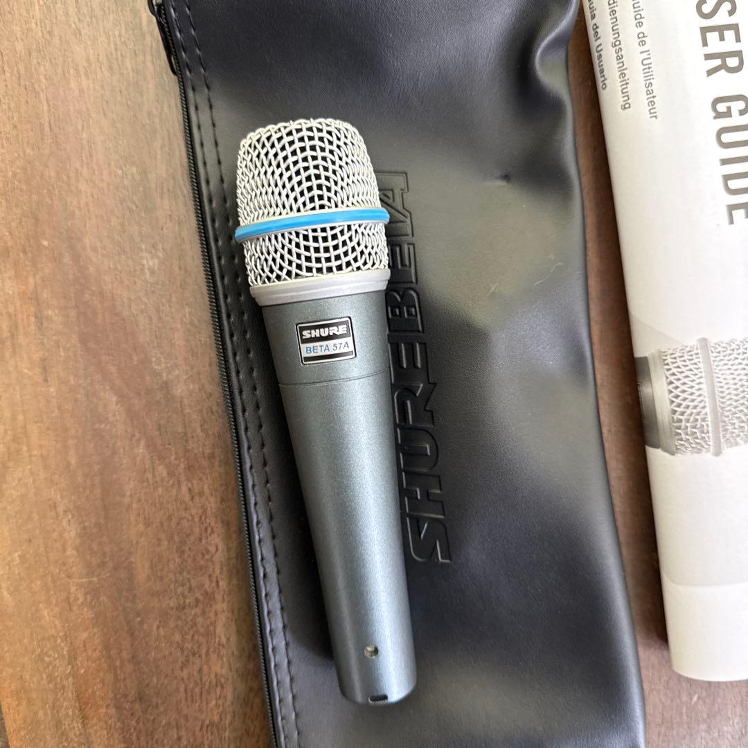 SHURE BETA 57A クラシックプロマイクブーム、ケーブル