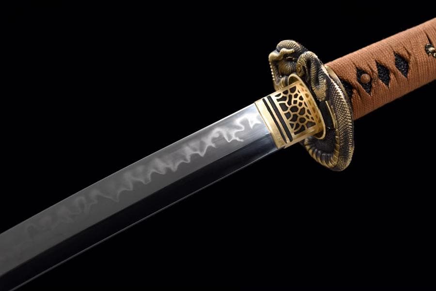 炎紋まむし斬り 日本刀 模造刀 居合刀 武士道 武蔵 鑑賞用 手鍛造打