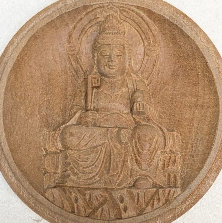 【ゲリラセール・新品】 香合仏　七面天女　白檀　仏龕　懐中仏　吉祥天女　箱無し