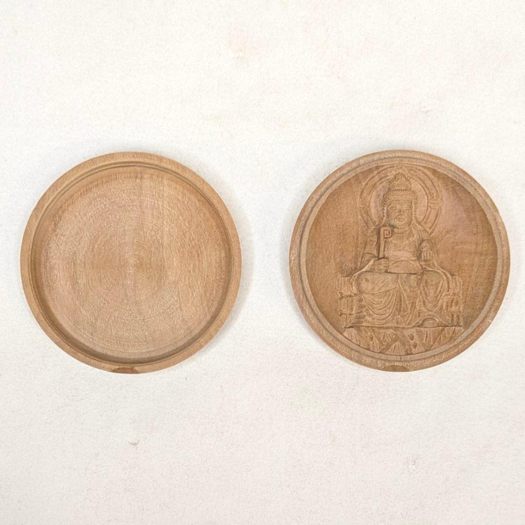 【ゲリラセール・新品】 香合仏　七面天女　白檀　仏龕　懐中仏　吉祥天女　箱無し