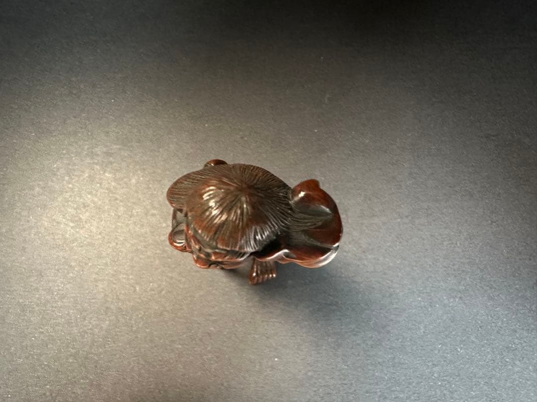 【根付(netsuke)】人物の根付　木製　江戸時代