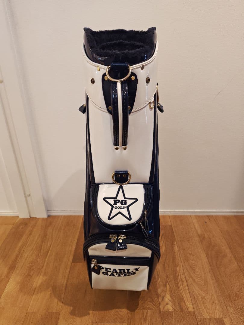PEARLY GATES キャディバッグ ホワイト/ネイビー【美品】