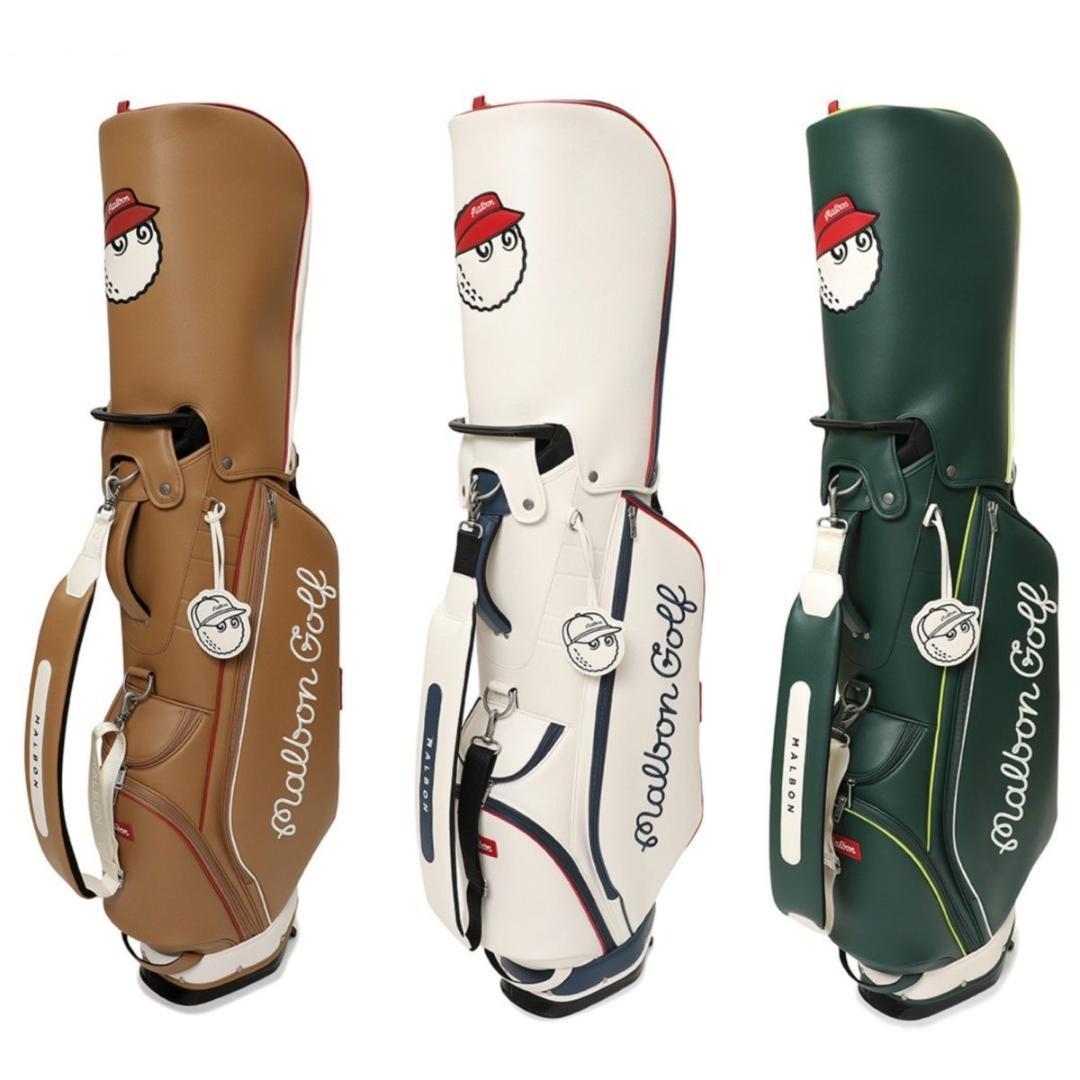 新作 マルボンゴルフ キャディバッグ Malbon Golf バック 緑色