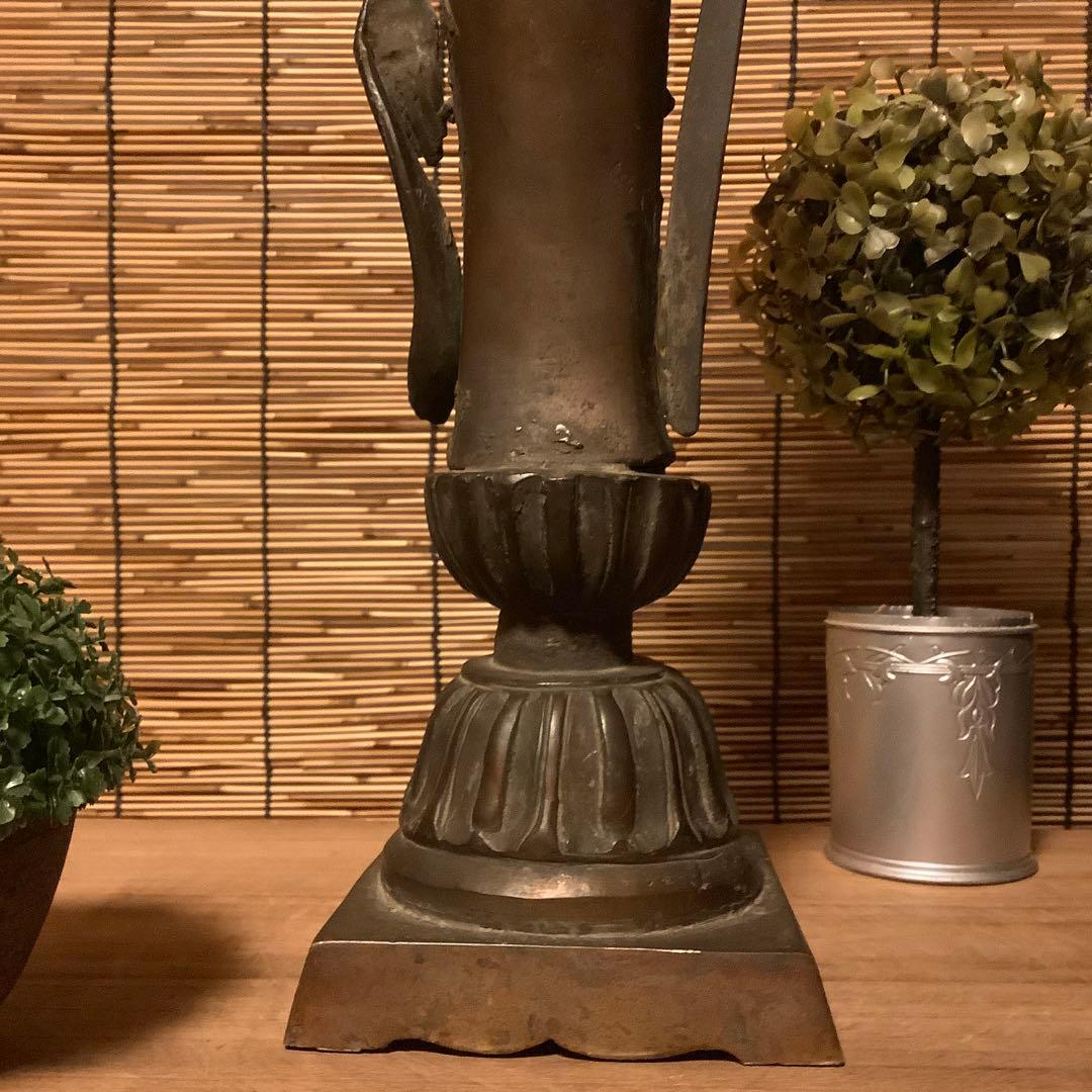 朝鮮・三国時代「南無観世音菩像」高句麗・新羅・百済・天平・古銅