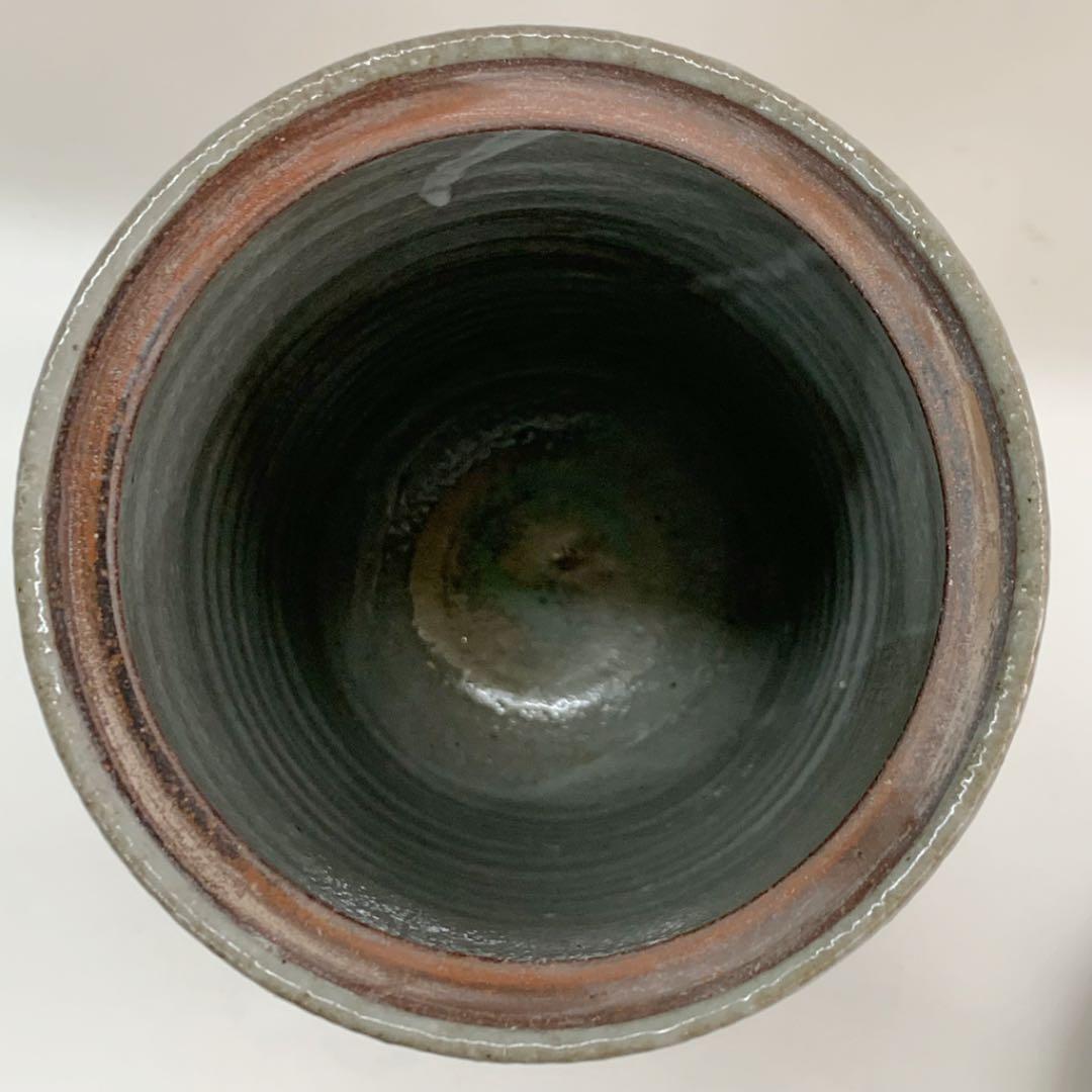 【細水指　刷毛目】浅見与志三　共箱