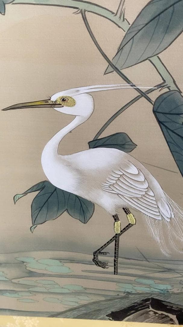 手描き　掛け軸　中国の画