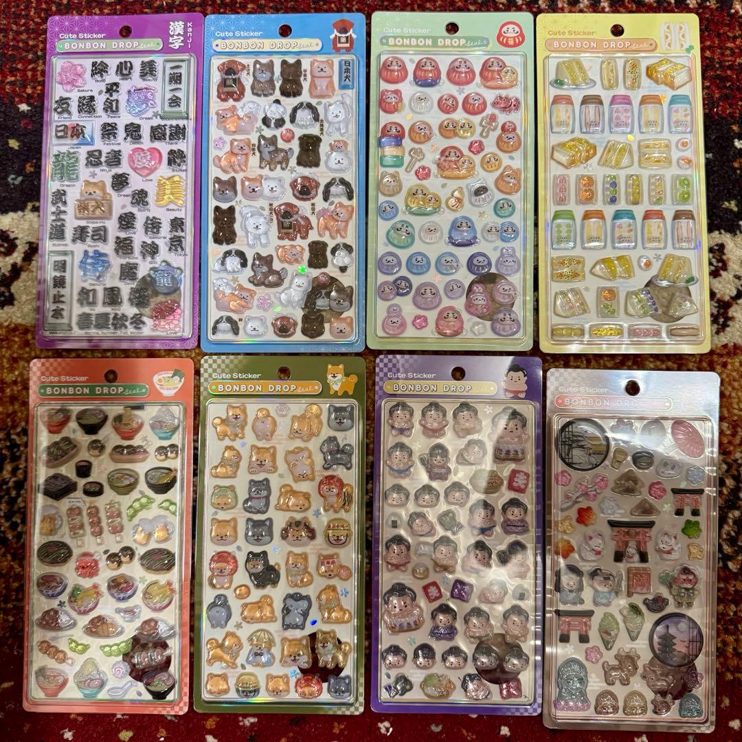 ボンボンドロップシール　和柄メインセット