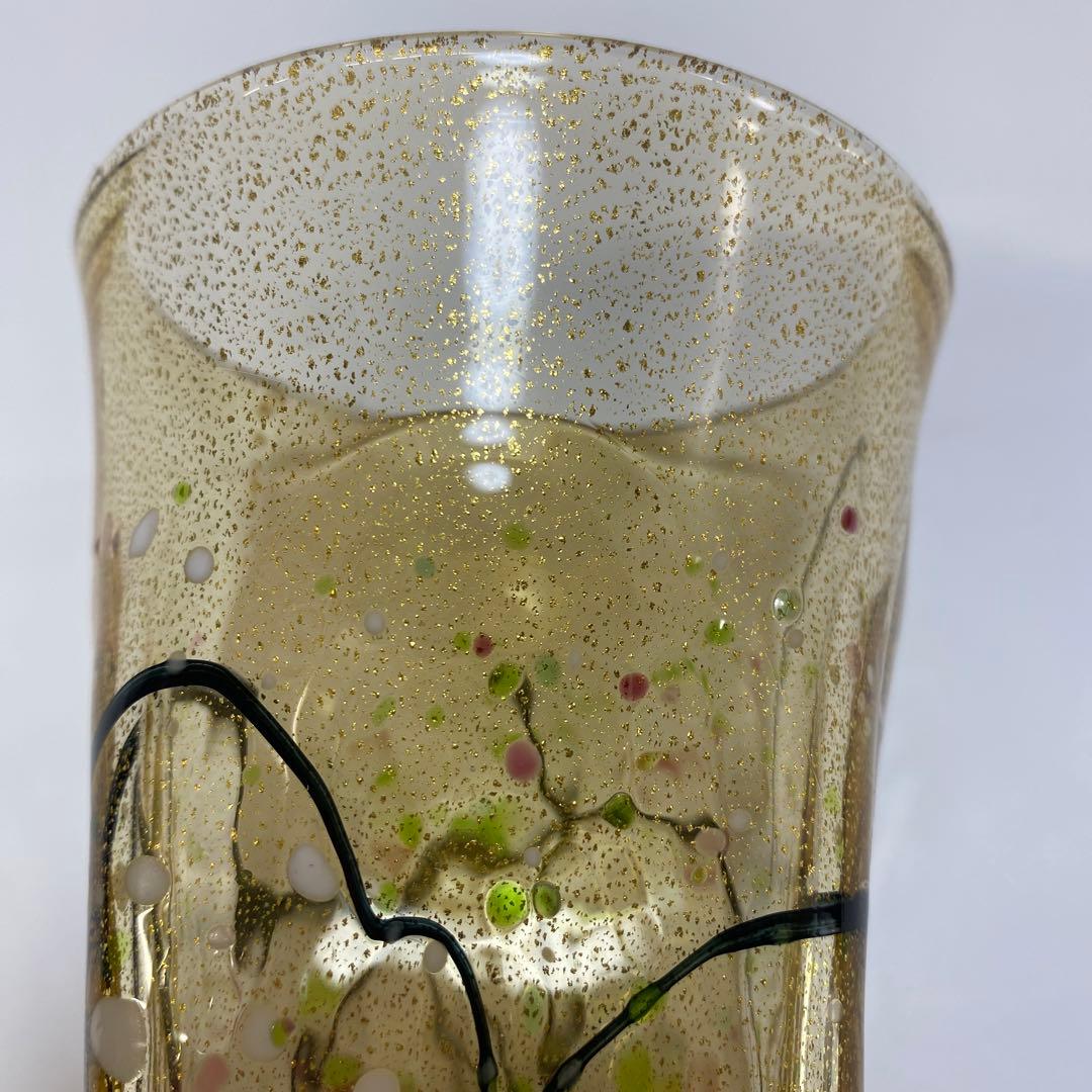 グラスアート　クロキ　黒木国昭　光琳　グラス　タンブラー　1客　金彩　水割り