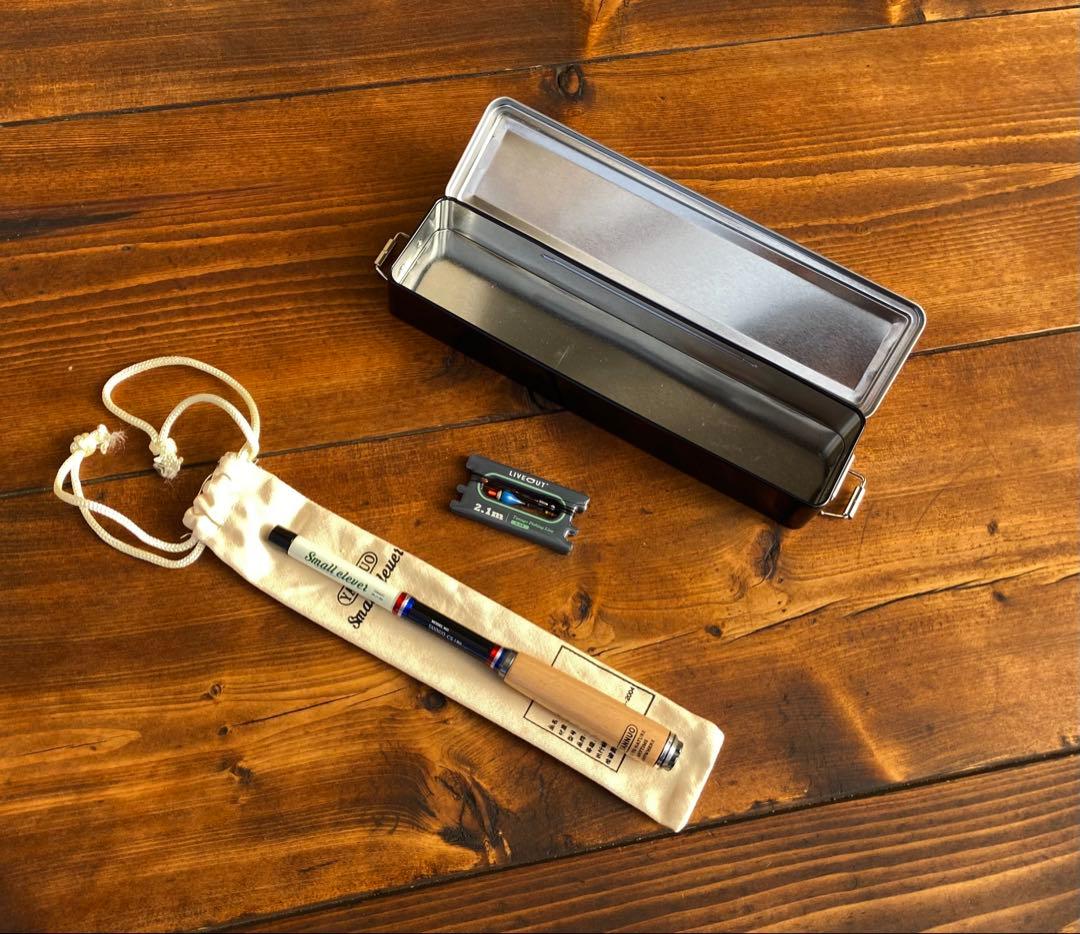 釣り竿セット　小物釣り竿　タナゴ竿　仕掛け180cm ウッドグリップ　仕掛け巻き