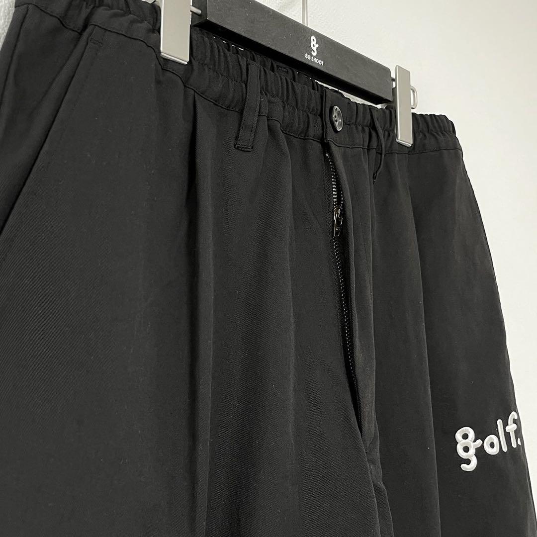 8g shoot ワンタックストレッチパンツ　クロ　XL