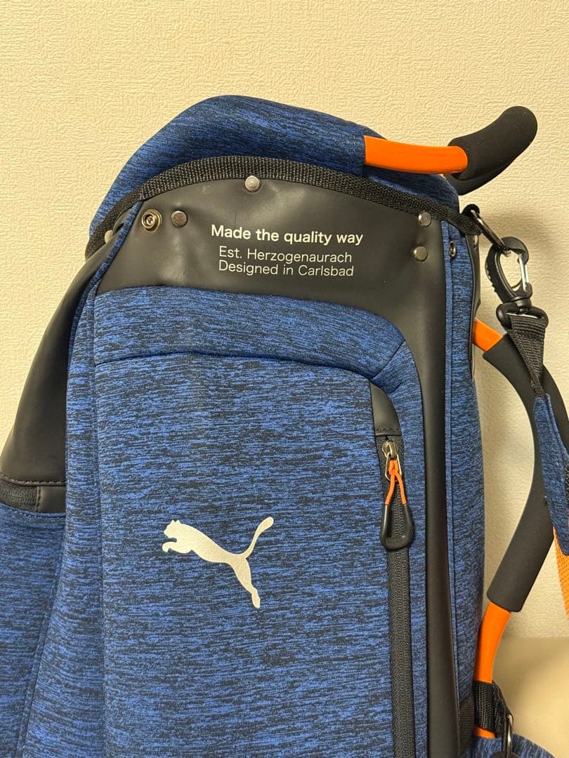 【送料込み】廃盤希少　完売品　プーマ レベルキャディバッグ 軽量型