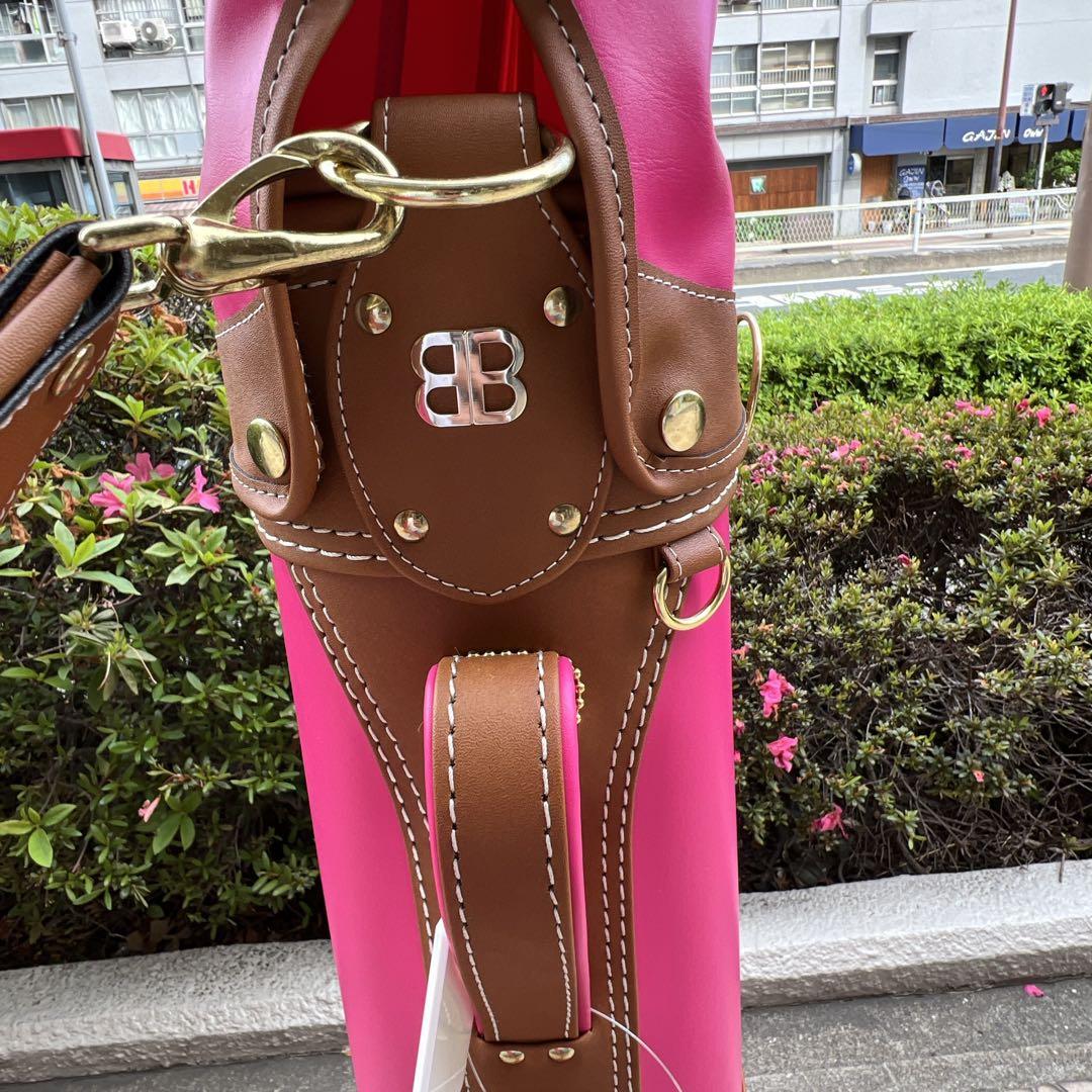 【新品】BALENCIAGA　バレンシアガ　ゴルフバッグ　ピンク　小さめ　計量