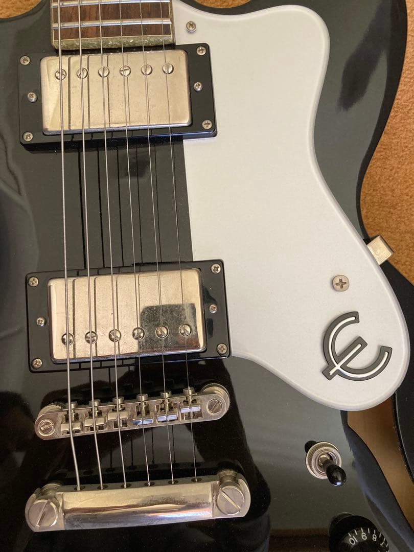 【値下げ！】Epiphone Dot e ブラックパール