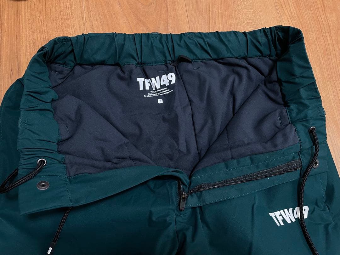 定価3.9万　TFW49 VW PANTS グリーン　S ゴルフ　防寒　フリース