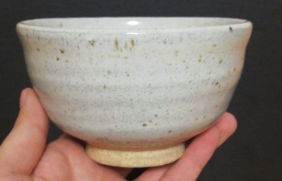 西岡小十作　斑唐津　茶碗　共箱　仕服付　茶道具