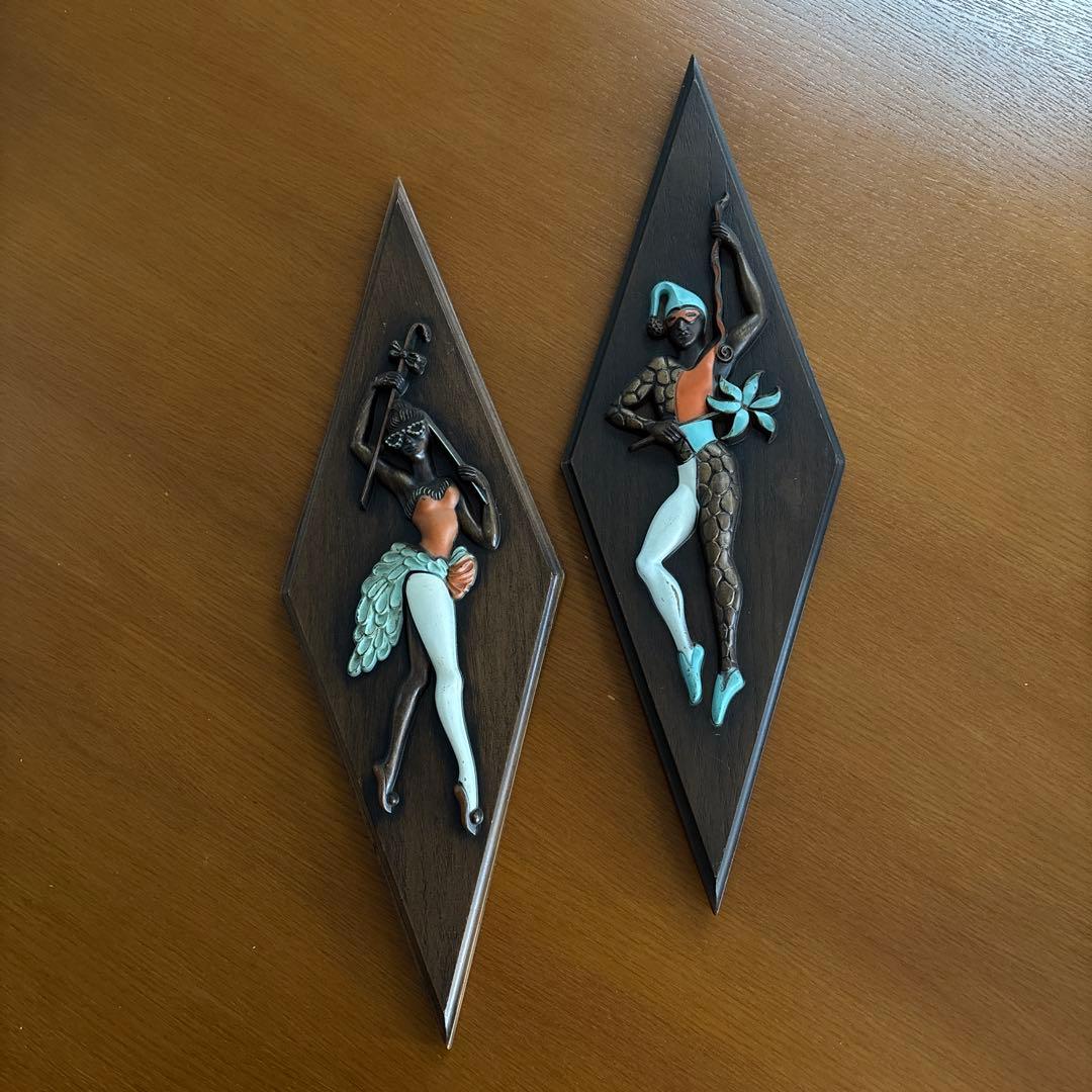 ウォールデコ　ミッドセンチュリー　アメリカ製　ビンテージ