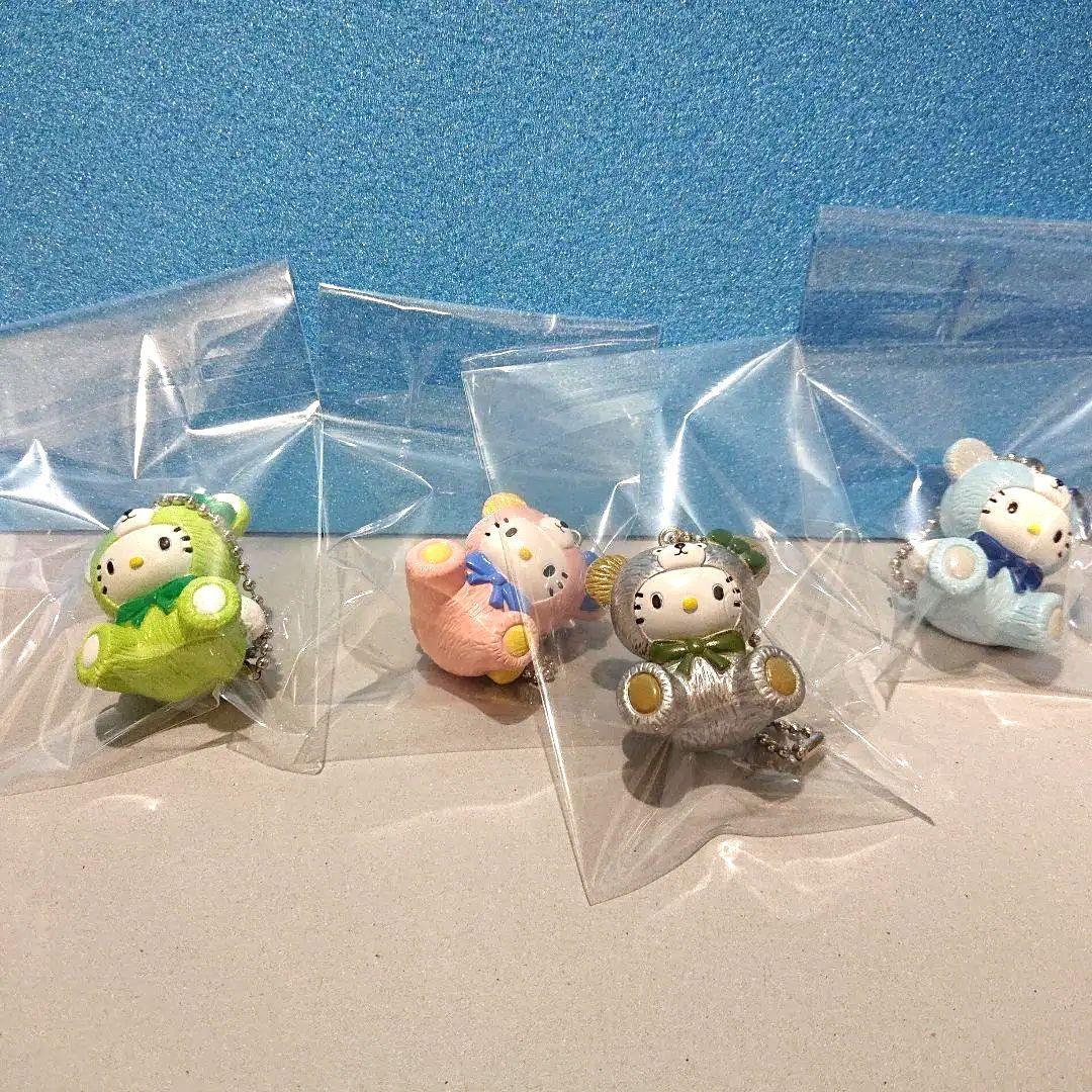 レア★サンリオ ハローキティ キーホルダー 4個セット ベアキティ テディベア