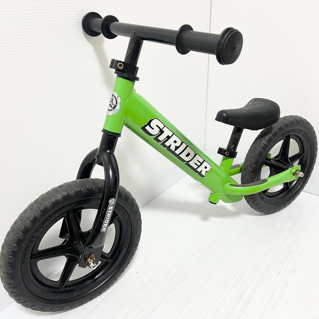 ストライダー キックバイク STRIDER12 緑 クラシック アタッチメント