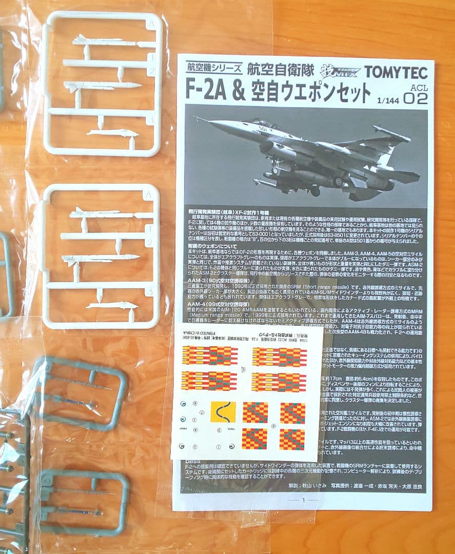 技MIX 1/144 F-2A&空自ウェポンセット （501号機）ALC02