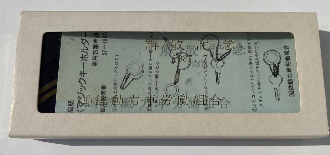 【非売品】動労解散記念ネクタイピン及びキーホルダー 西日本バージョン