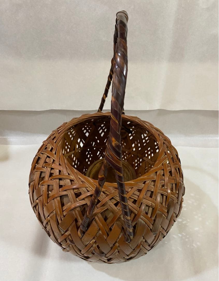 茶道具　花籠　骨董　フラワーベース