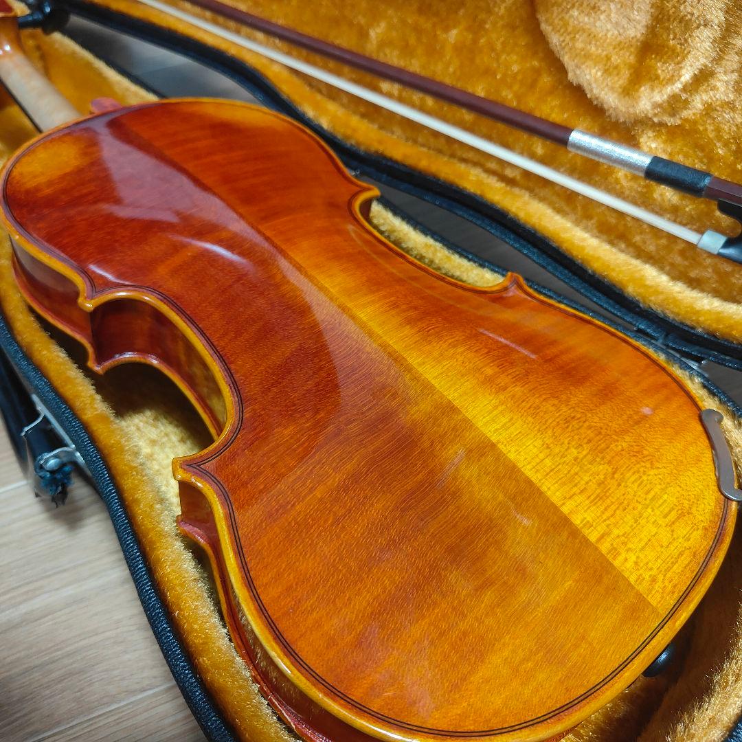 【特価】SUZUKI NO.520 バイオリン 1/2 1987 杉藤弓 虎杢
