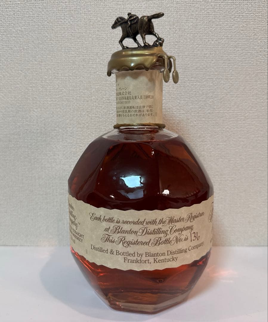 Blanton's シングルバレルバーボン　新品未開封　袋付き　1本