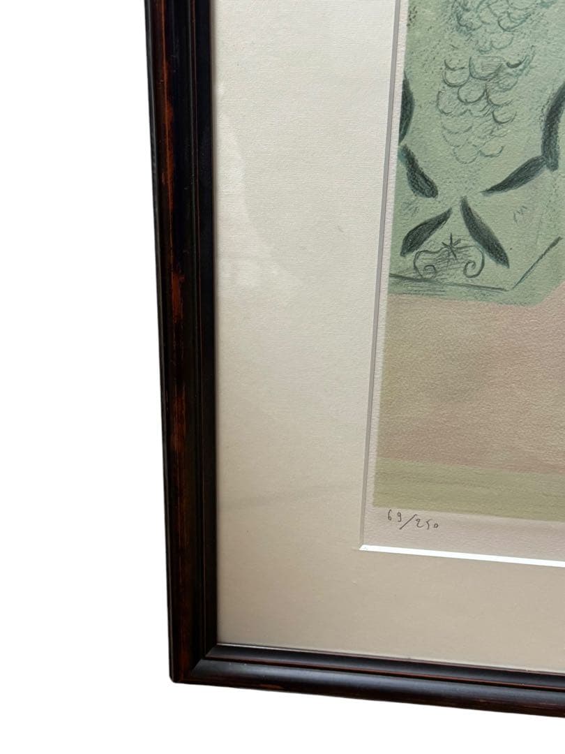 ピエール・ボンコンパン《ポピーの花束》リトグラフ 限定250部 直筆サイン入り