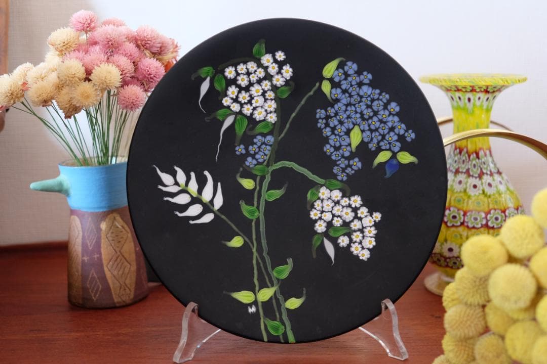 エルコーレモレッティ プレート ベネチアンガラス 江波冨士子/黒木国昭/藤田喬平