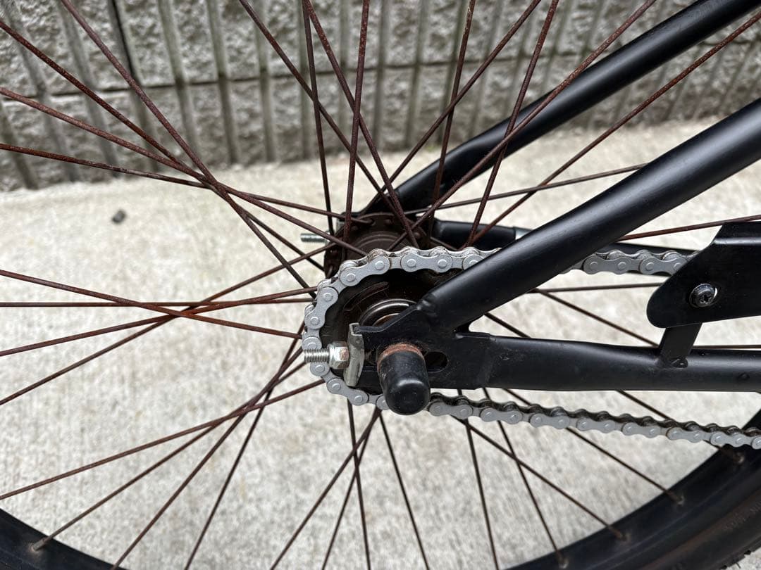 【引き取り限定】ビーチクルーザー 26インチ マットブラック 自転車