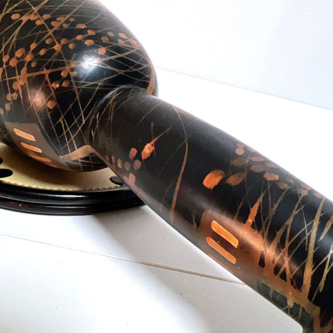 鼓　蒔絵　小鼓　胴　和楽器　漆塗り　伝統芸能　能 歌舞伎　金彩