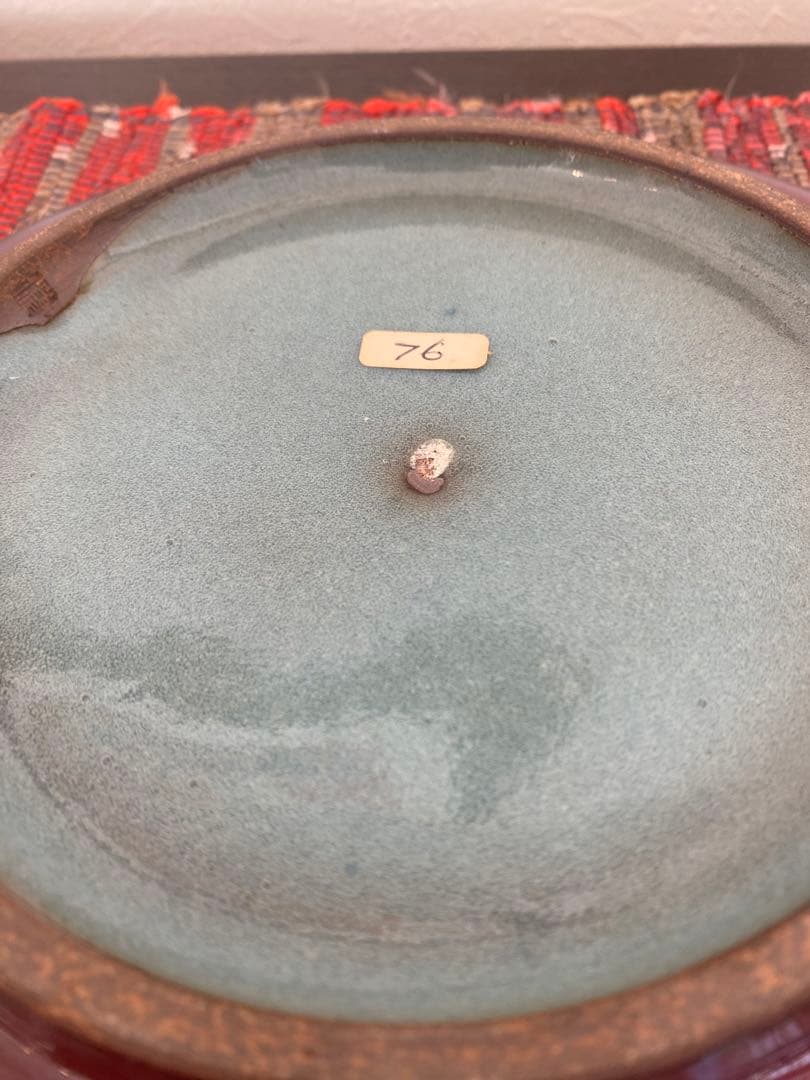 人間国宝　原清　【原清 鈞窯輪花鉢】幅約27cm /  高さ3.5cm