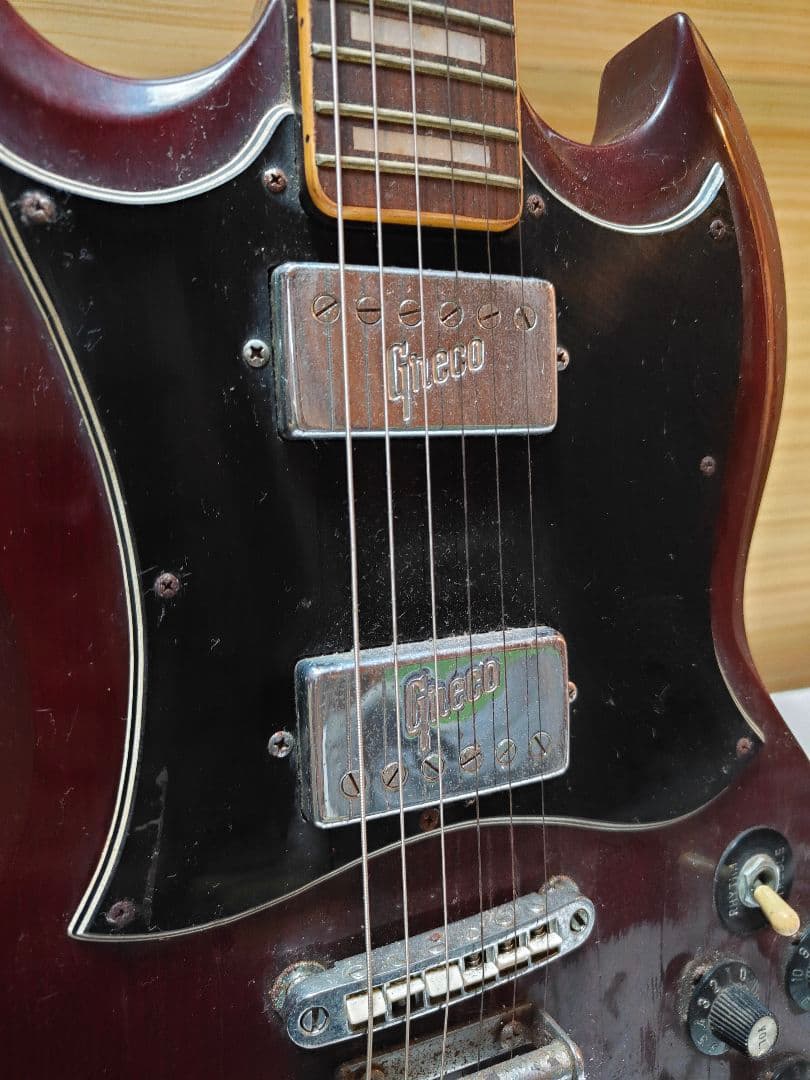 Greco SGスタイル エレキギター バーガンディ MADE IN JAPAN