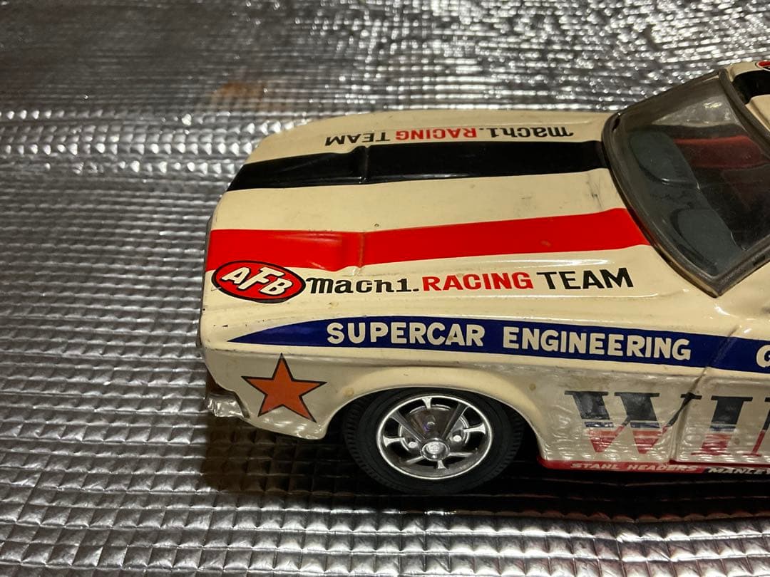 TAIYO社製／Mach1。MUSTANG。ブリキカー。【作動　凹みあり】。