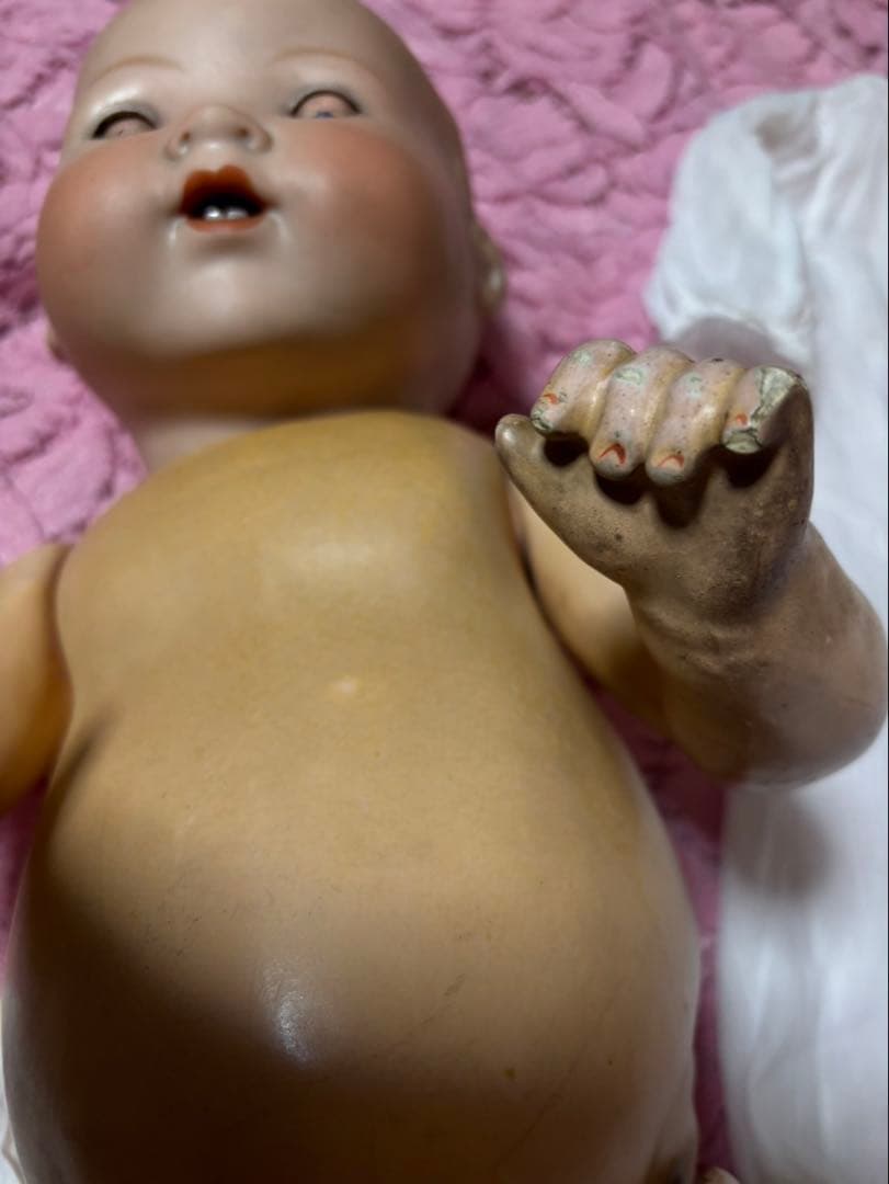 アーモンドマルセル　ベビー　アンティーク　ビスクドール　アンティークドール