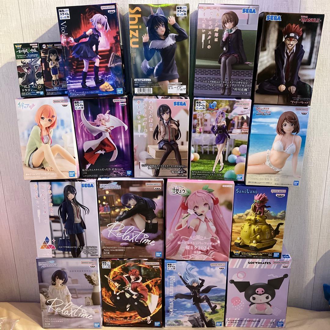 プライズフィギュアまとめ売り 美少女 19個 桜ミク 転スラ 青ブタ シャイマス