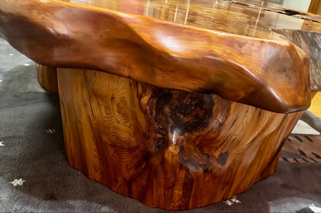 天然木 欅 無垢 一枚板 座卓 テーブル 和室 和モダン けやき 木製家具