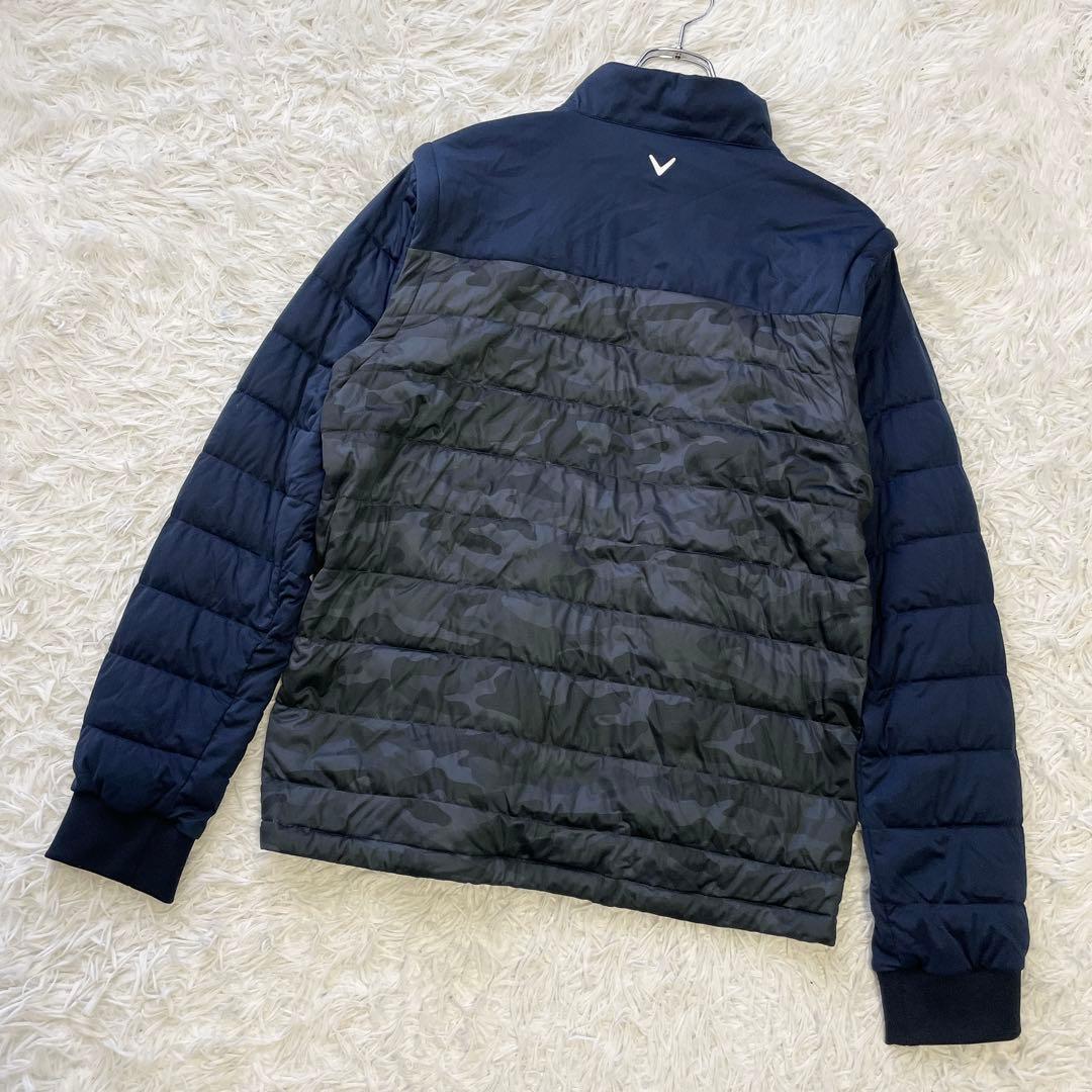 美品✨大きいサイズ3L✨キャロウェイ 2wayジャケット ゴルフ ネイビー
