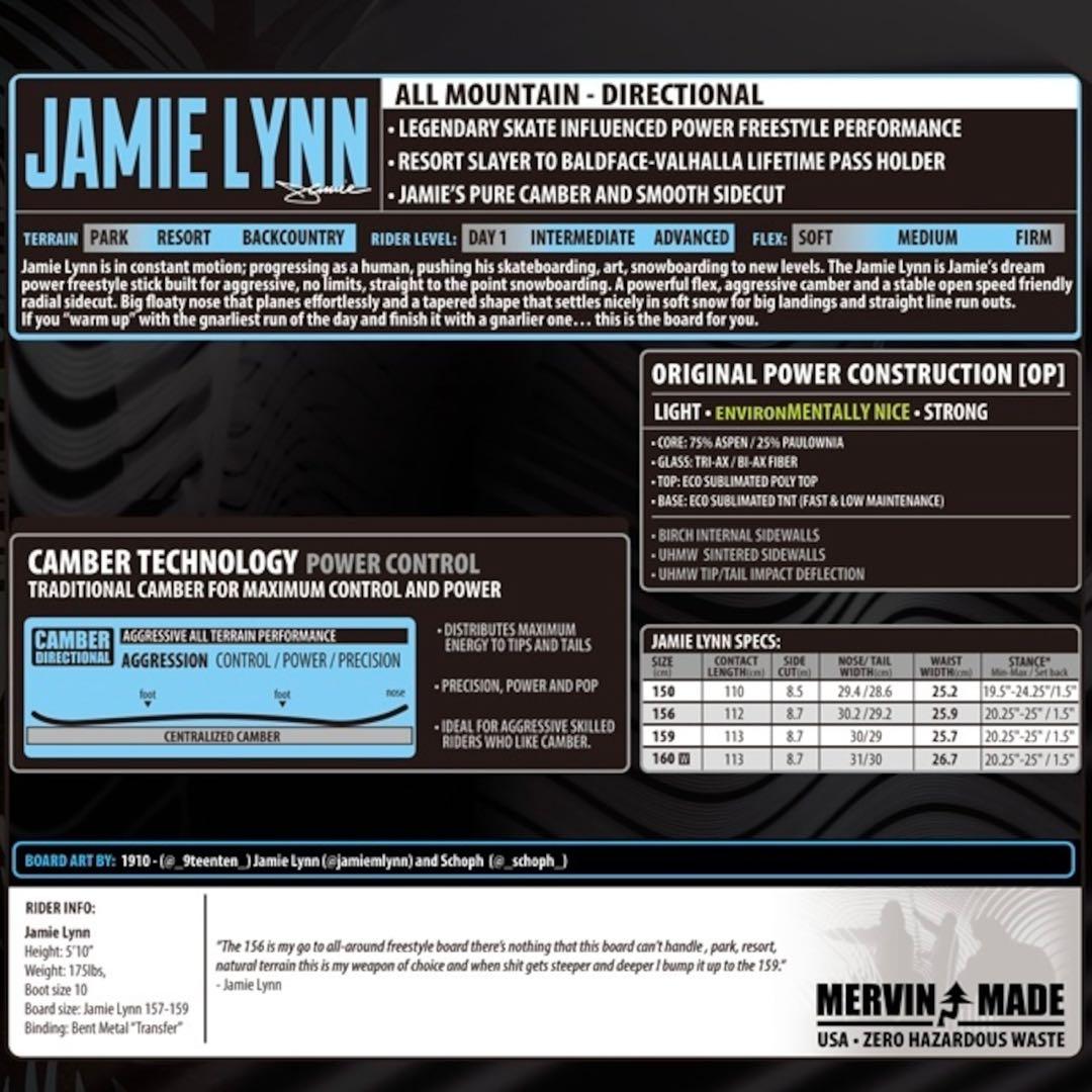 新品未使用　廃番品　Lib Tech Jamie Lynn スノーボード