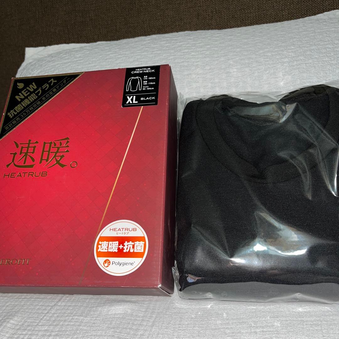 ゼロフィットCrew neckブラックXL