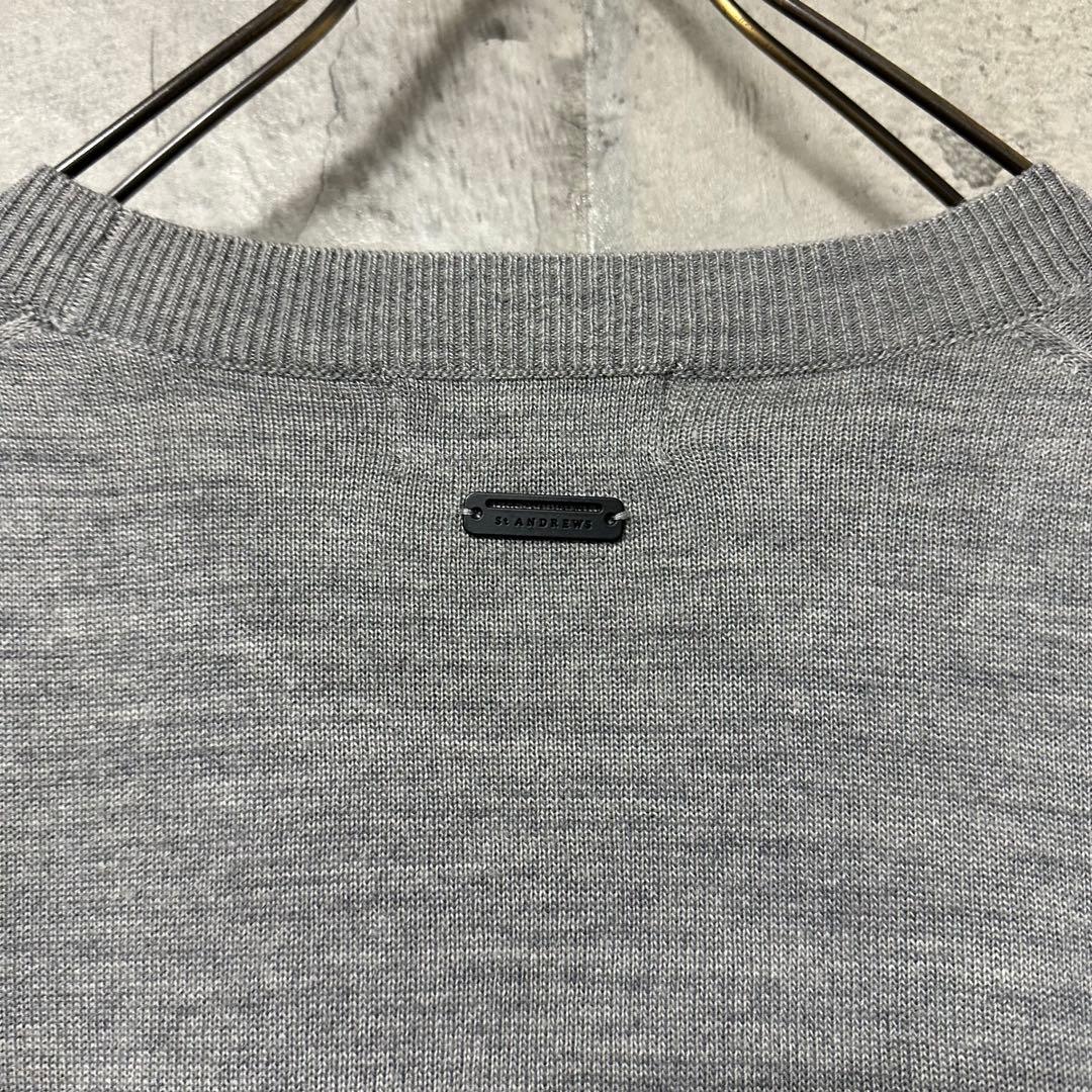 【超人気◎】St ANDREWS　ウールニット　ワッペン　美品　完売モデル◎