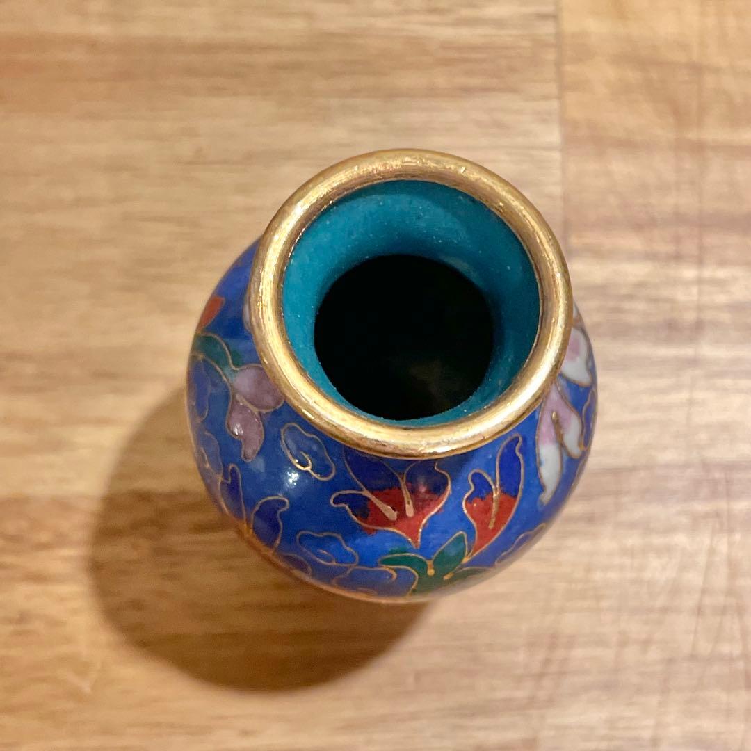 【レア】七宝焼　花瓶　中国古美術