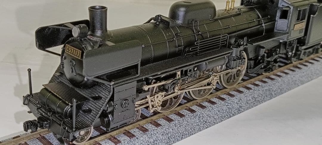 HOゲージ 天賞堂アダチＣ57門デフ蒸気機関車 、メンテナンス済