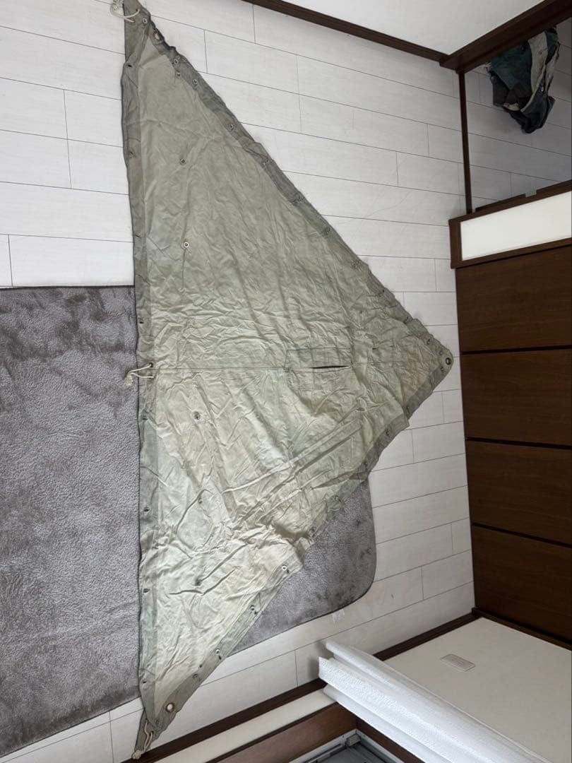 スウェーデン軍テントシート 4枚