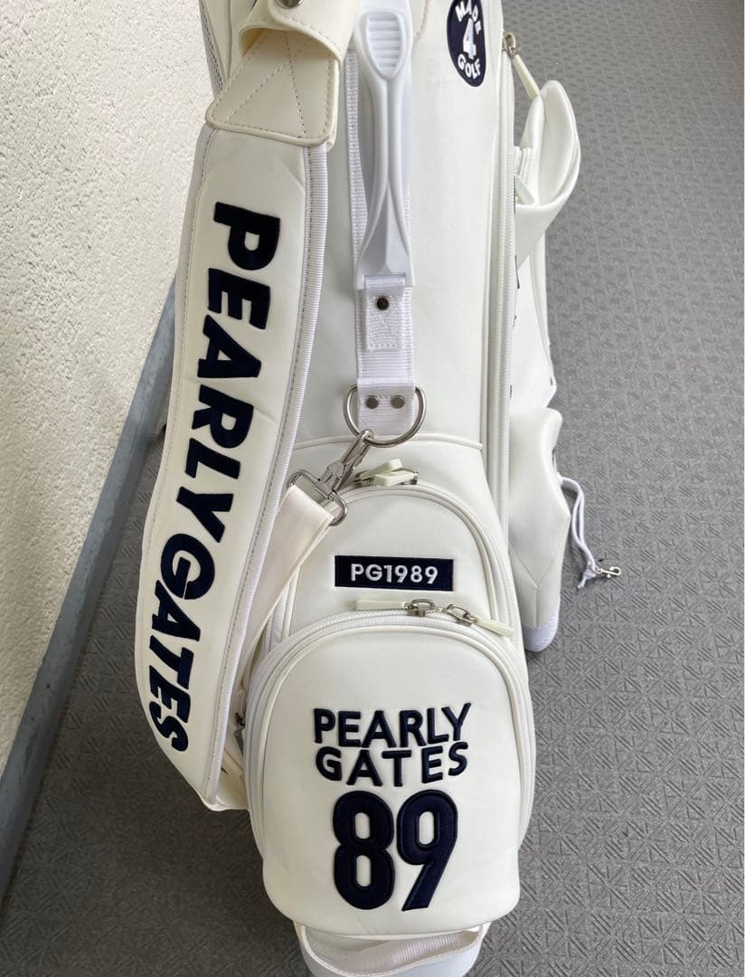美品●パーリーゲイツ●PEARLY GATES キャディバッグ●アイアンカバー付