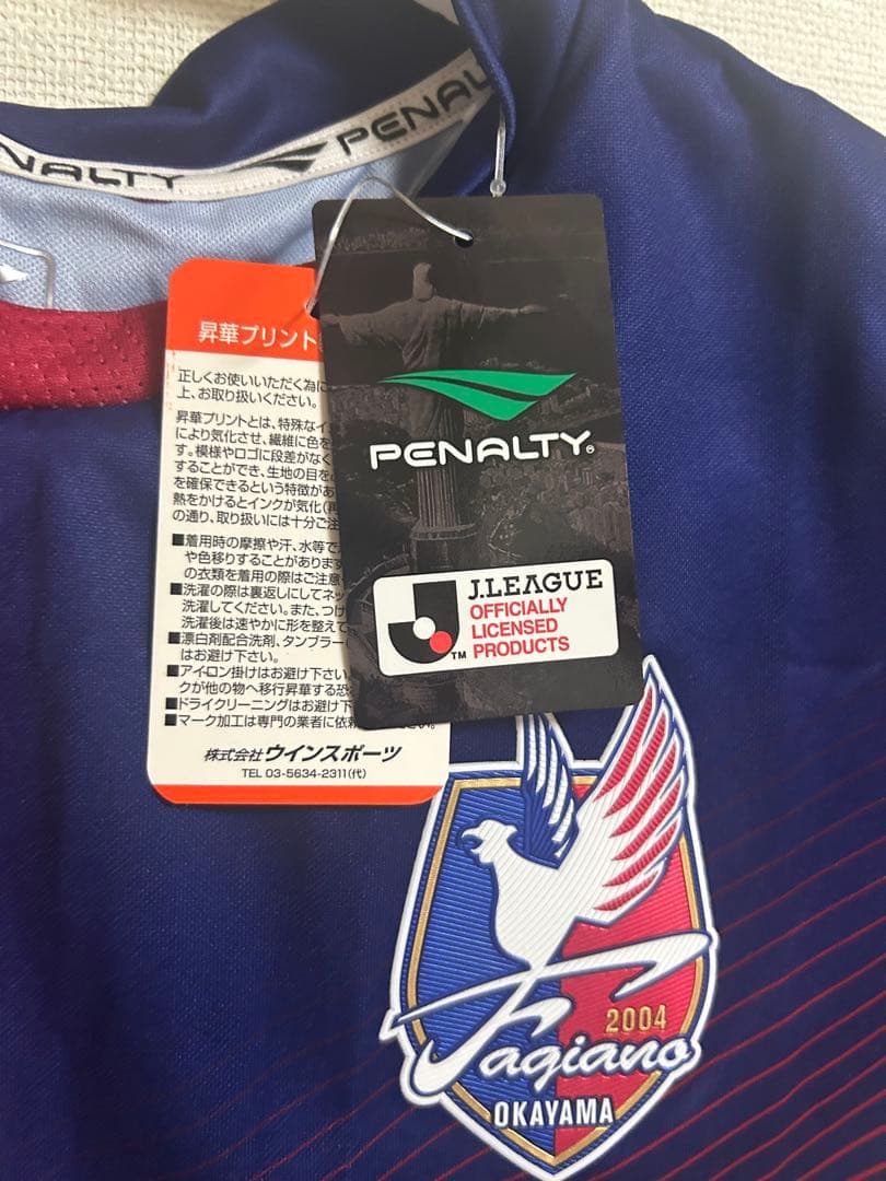 【未使用品】ファジアーノ岡山 ユニフォーム 2018 Mサイズ