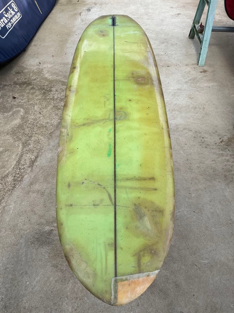 TEDサーフボード　ビンテージ　ミッドレングス　シングル　テッド　7.4f