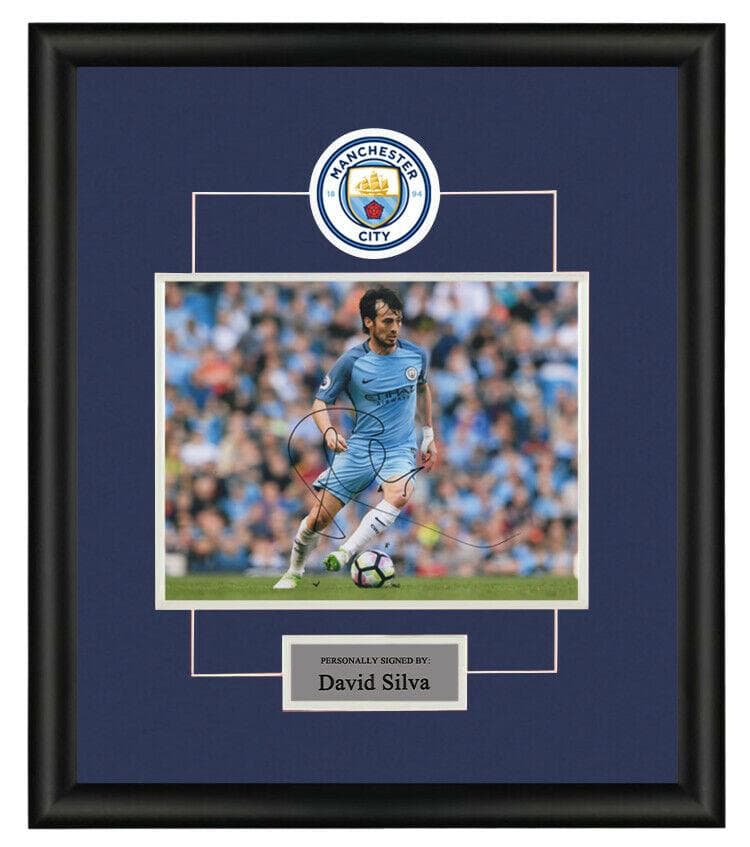 直筆サイン入り写真 ダビド・シルバ マンチェスター・シティFC SA鑑定済